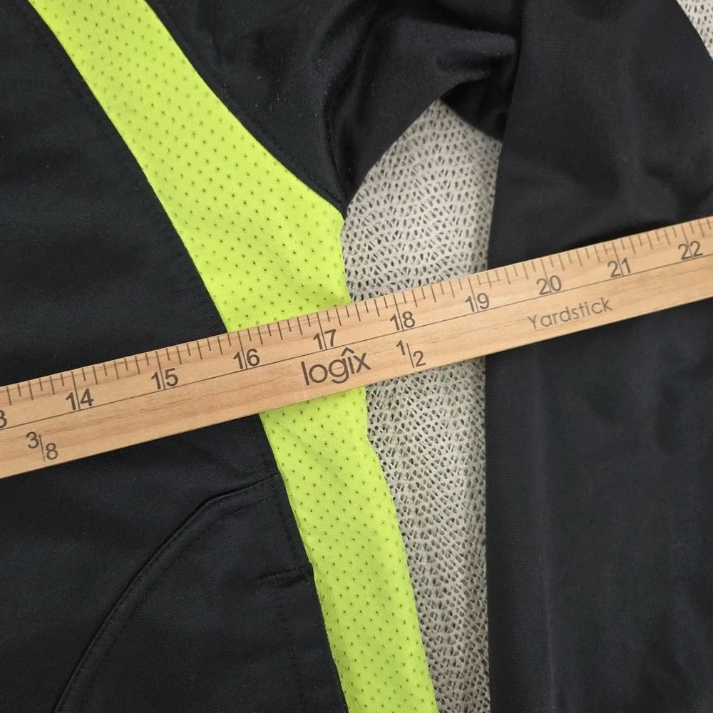 Jordan Track Jacket Youth 10-12 Black Green Full Zip‎ Colorblock Jumpman Logo
